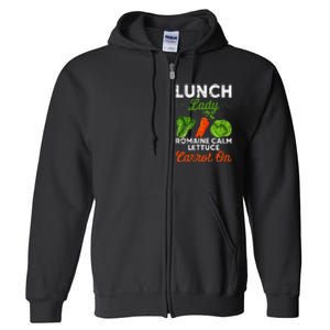 Lunch Lady Squad Cafeteria Worker Dinner Lady Cooking Full Zip Hoodie