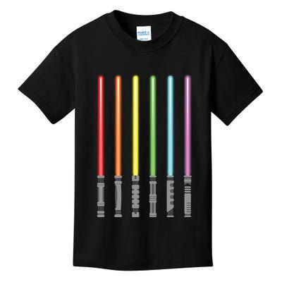 Light Sword Rainbow Color Kids T-Shirt