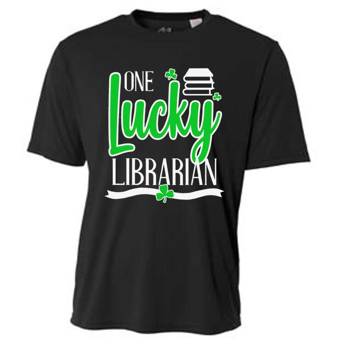 Lucky Librarian St Patricks Day Library Science Major Gift Cooling Performance Crew T-Shirt