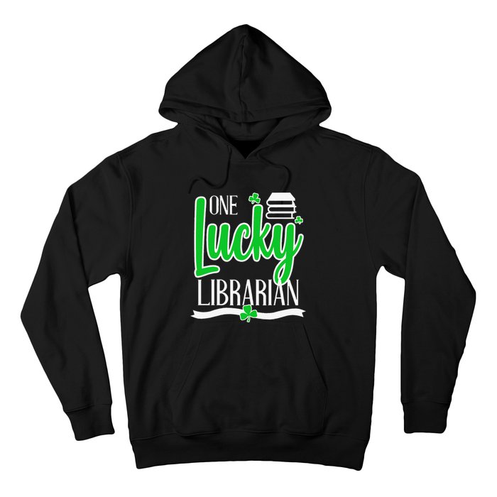 Lucky Librarian St Patricks Day Library Science Major Gift Hoodie