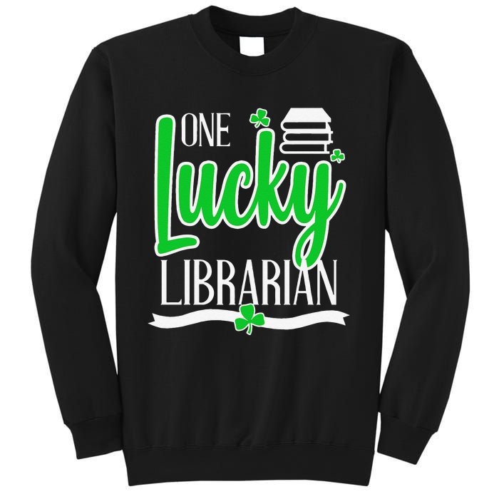 Lucky Librarian St Patricks Day Library Science Major Gift Sweatshirt