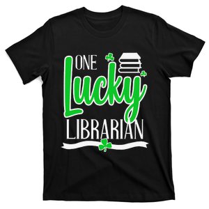 Lucky Librarian St Patricks Day Library Science Major Gift T-Shirt