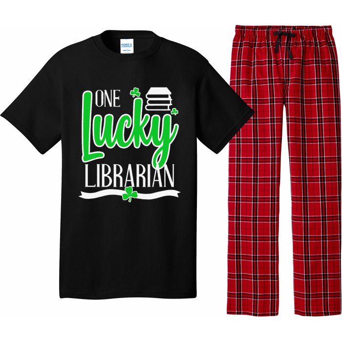 Lucky Librarian St Patricks Day Library Science Major Gift Pajama Set