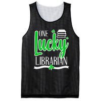 Lucky Librarian St Patricks Day Library Science Major Gift Mesh Reversible Basketball Jersey Tank