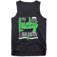 Lucky Librarian St Patricks Day Library Science Major Gift Tank Top