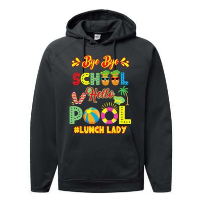 Lunch Lady Summer Break Lunch Lady Off Duty School Cafeteria Performance Fleece Hoodie