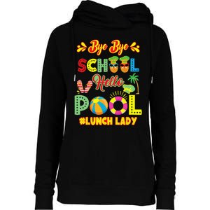 Lunch Lady Summer Break Lunch Lady Off Duty School Cafeteria Womens Funnel Neck Pullover Hood