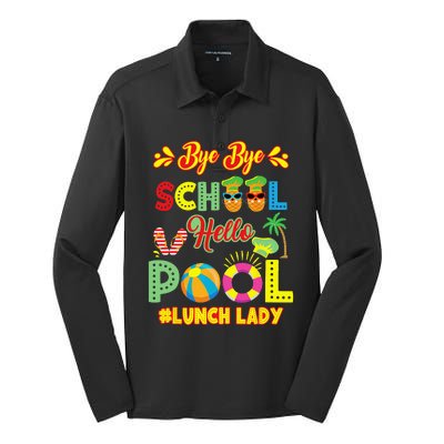 Lunch Lady Summer Break Lunch Lady Off Duty School Cafeteria Silk Touch Performance Long Sleeve Polo