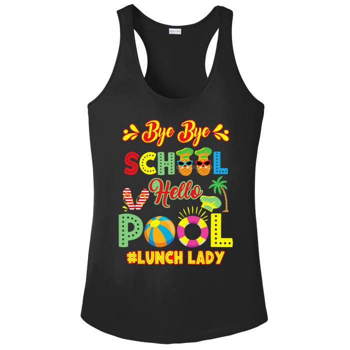 Lunch Lady Summer Break Lunch Lady Off Duty School Cafeteria Ladies PosiCharge Competitor Racerback Tank