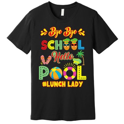 Lunch Lady Summer Break Lunch Lady Off Duty School Cafeteria Premium T-Shirt