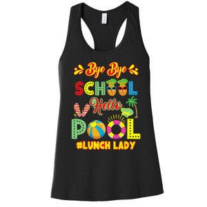 Lunch Lady Summer Break Lunch Lady Off Duty School Cafeteria Women's Racerback Tank