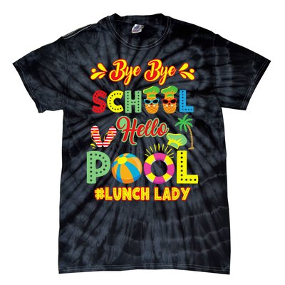 Lunch Lady Summer Break Lunch Lady Off Duty School Cafeteria Tie-Dye T-Shirt