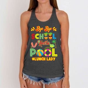 Lunch Lady Summer Break Lunch Lady Off Duty School Cafeteria Women's Knotted Racerback Tank