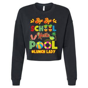 Lunch Lady Summer Break Lunch Lady Off Duty School Cafeteria Cropped Pullover Crew