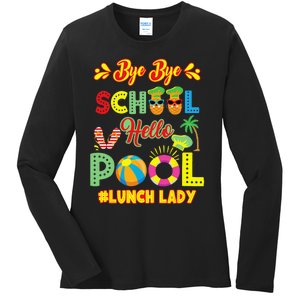 Lunch Lady Summer Break Lunch Lady Off Duty School Cafeteria Ladies Long Sleeve Shirt