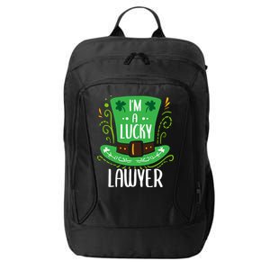 Lucky Lawyer St Patrick's Day Lawyers Gift City Backpack