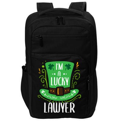 Lucky Lawyer St Patrick's Day Lawyers Gift Impact Tech Backpack