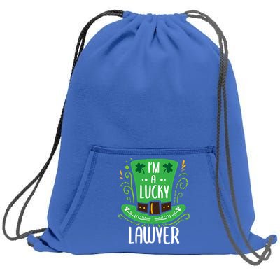 Lucky Lawyer St Patrick's Day Lawyers Gift Sweatshirt Cinch Pack Bag