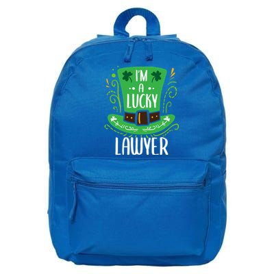 Lucky Lawyer St Patrick's Day Lawyers Gift 16 in Basic Backpack