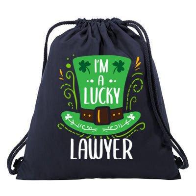 Lucky Lawyer St Patrick's Day Lawyers Gift Drawstring Bag