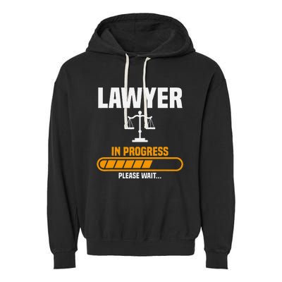 Lawyer Law School Prosecuting Criminal Defense Attorney Garment-Dyed Fleece Hoodie