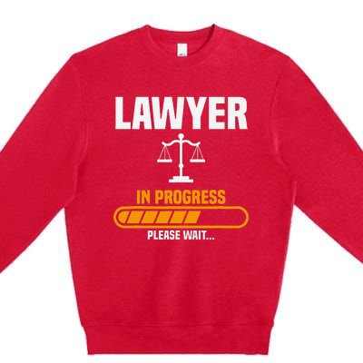 Lawyer Law School Prosecuting Criminal Defense Attorney Premium Crewneck Sweatshirt