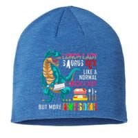 Lunch Lady Saurus Rex Only More Awesome Funny Lunch Lady Sustainable Beanie