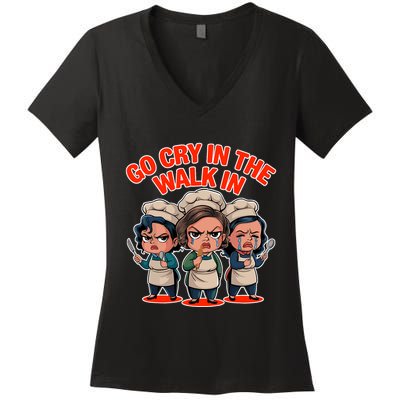 Lunch Ladies School Lunch Heroes Cafeteria Workers Women's V-Neck T-Shirt