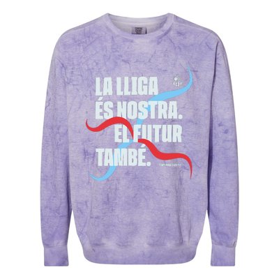 LA Lliga éS Nostra El Futur També Temporada 22 23 Colorblast Crewneck Sweatshirt