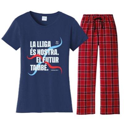 LA Lliga éS Nostra El Futur També Temporada 22 23 Women's Flannel Pajama Set