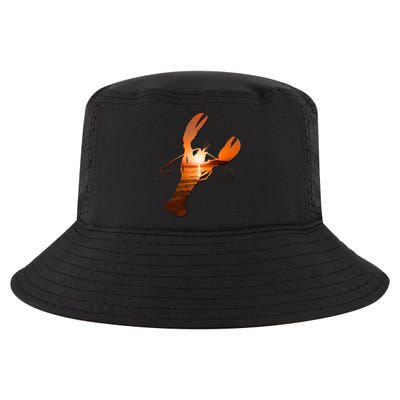 Lobster Lovers Silhouette Earth Day And Ocean Week Meaningful Gift Cool Comfort Performance Bucket Hat