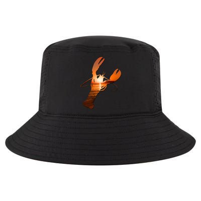 Lobster Lovers Silhouette Earth Day And Ocean Week Meaningful Gift Cool Comfort Performance Bucket Hat