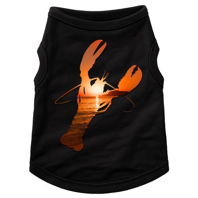 Lobster Lovers Silhouette Earth Day And Ocean Week Meaningful Gift Doggie Tank
