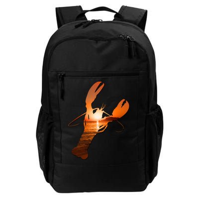 Lobster Lovers Silhouette Earth Day And Ocean Week Meaningful Gift Backpack