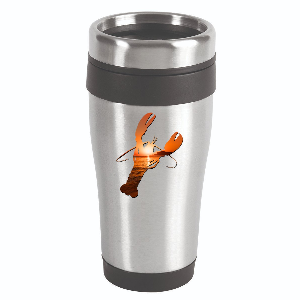 Lobster Lovers Silhouette Earth Day And Ocean Week Meaningful Gift 16oz Travel Tumbler