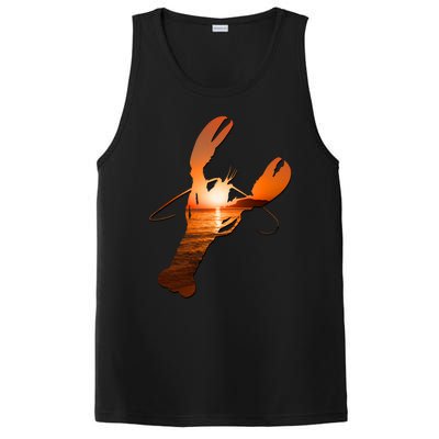 Lobster Lovers Silhouette Earth Day And Ocean Week Meaningful Gift PosiCharge Competitor Tank