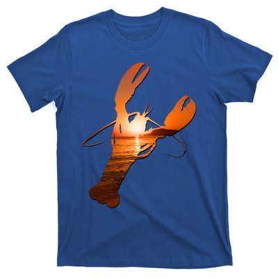 Lobster Lovers Silhouette Earth Day And Ocean Week Meaningful Gift T-Shirt