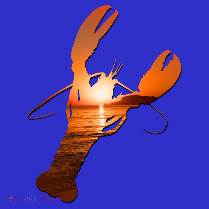 Lobster Lovers Silhouette Earth Day And Ocean Week Meaningful Gift T-Shirt