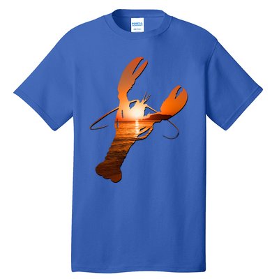 Lobster Lovers Silhouette Earth Day And Ocean Week Meaningful Gift Tall T-Shirt