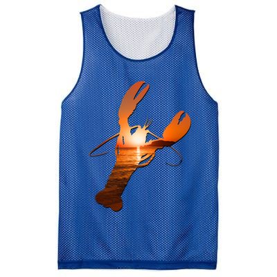 Lobster Lovers Silhouette Earth Day And Ocean Week Meaningful Gift Mesh Reversible Basketball Jersey Tank