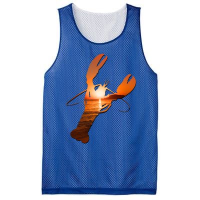 Lobster Lovers Silhouette Earth Day And Ocean Week Meaningful Gift Mesh Reversible Basketball Jersey Tank