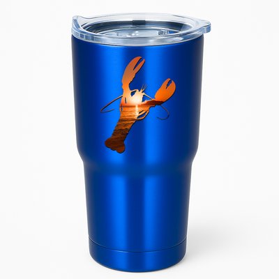 Lobster Lovers Silhouette Earth Day And Ocean Week Meaningful Gift Tumbler