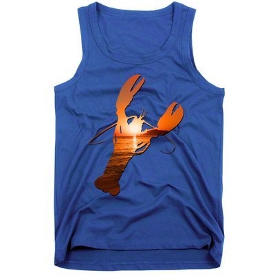 Lobster Lovers Silhouette Earth Day And Ocean Week Meaningful Gift Tank Top