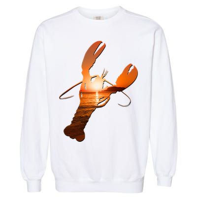 Lobster Lovers Silhouette Earth Day And Ocean Week Meaningful Gift Garment-Dyed Sweatshirt
