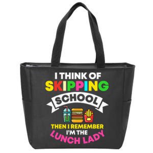 Lunch Lady School Cook Food Service Worker Cafeteria Crew Zip Tote Bag