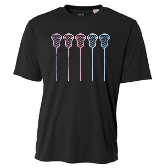 Lacrosse Lacrosse Sticks Woman Retro Cooling Performance Crew T-Shirt