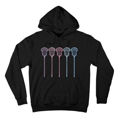 Lacrosse Lacrosse Sticks Woman Retro Hoodie