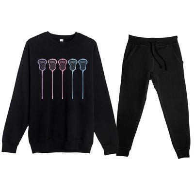 Lacrosse Lacrosse Sticks Woman Retro Premium Crewneck Sweatsuit Set