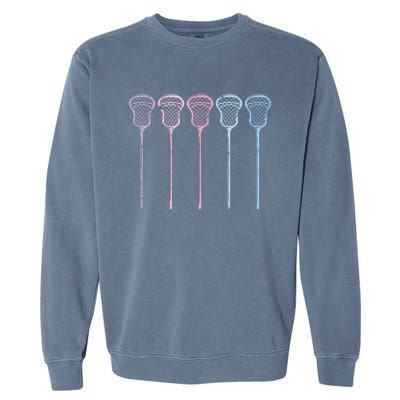 Lacrosse Lacrosse Sticks Woman Retro Garment-Dyed Sweatshirt