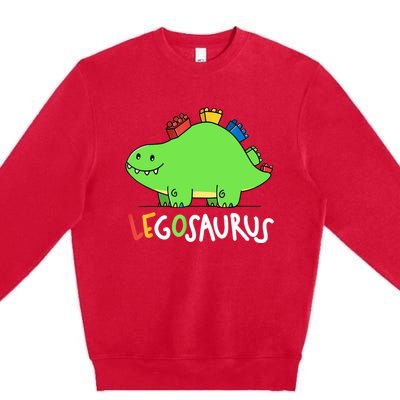 Legosaurus Legos Saurus Premium Crewneck Sweatshirt